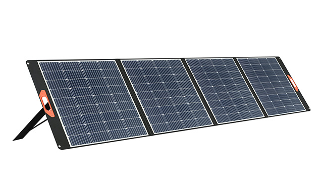 Panel solar plegable portátil para exteriores de 100W con USB y tipo C para senderismo