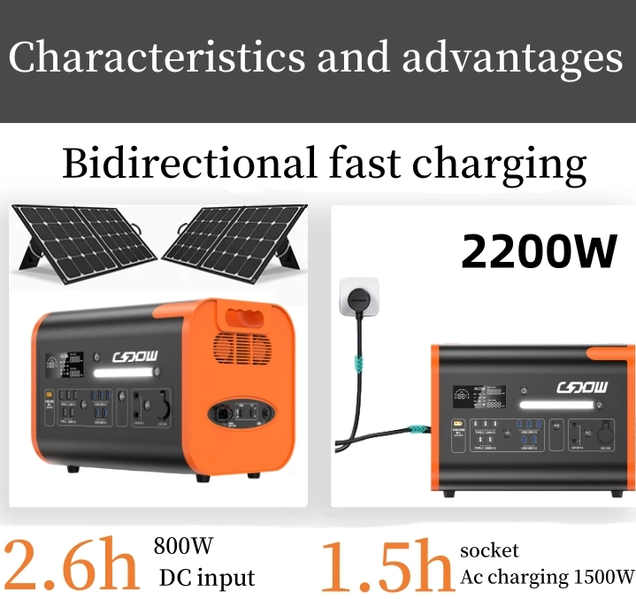 Estación de energía solar portátil, generador doméstico con salida de CA de 5000W, 3000W, 2000W, 1000W, 600W, 110V, 120V y 220V con batería LiFePO4